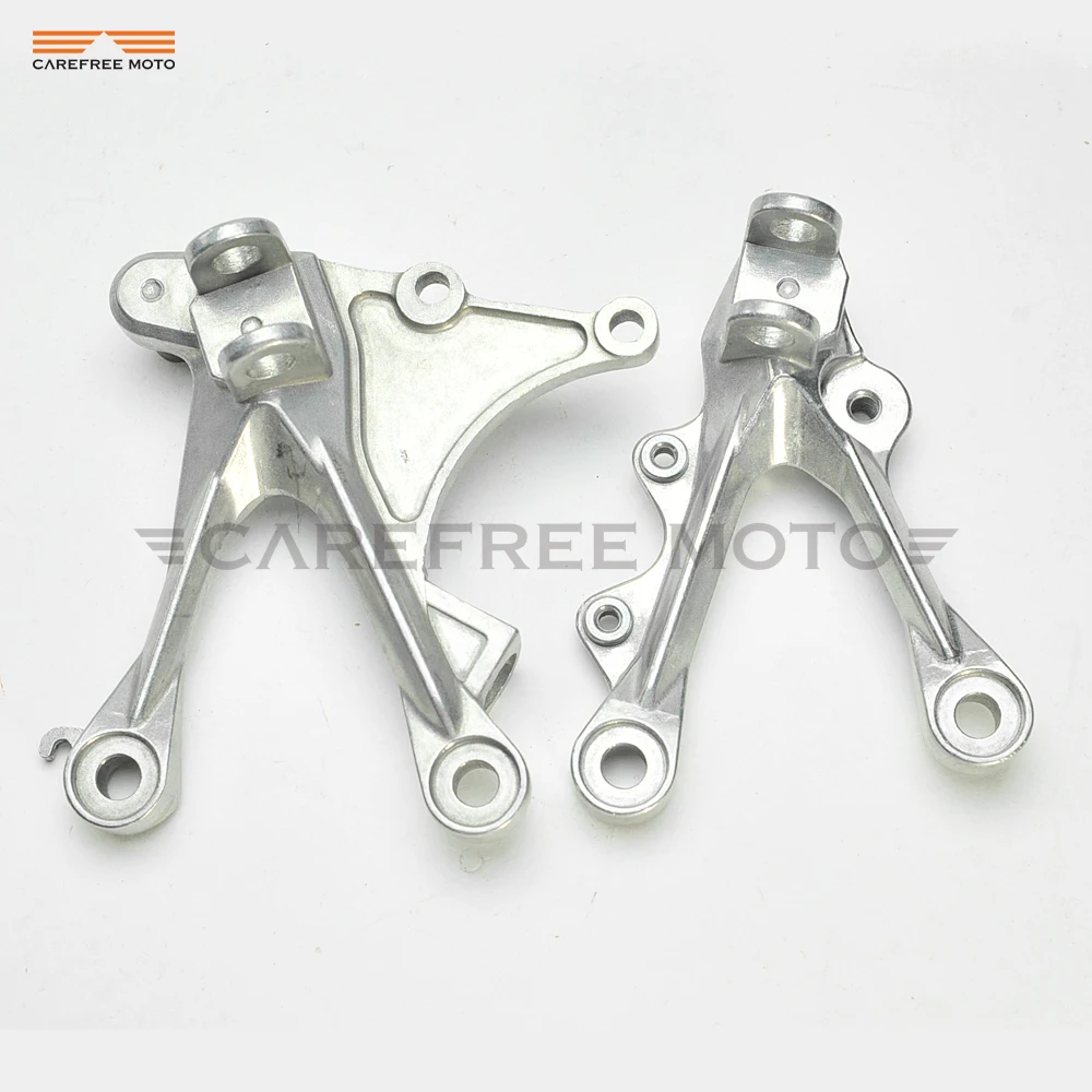 Motorcycle Front Footrest Foot Pegs Bracket Kit Moto Foot Rest Pedal case motorcycle accessories motorcycle footrests For KAWASAKI NINJA ZX6R ZX-6R 05-08 ZX636 05-06