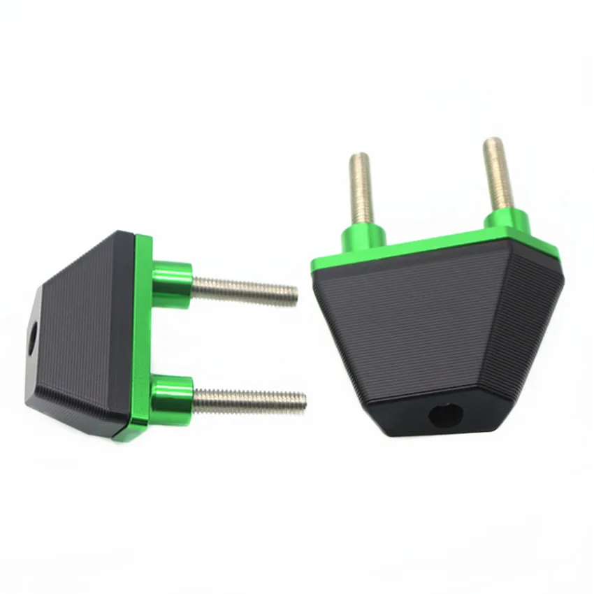 Рамка Ползунки Крушение протектор для Kawasaki Z800 2013- Z1000 2007-2009 Z750 2004 - Цвет: Green