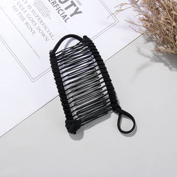 

Women Magic Banana Hair Clip Ladies Stretchy Hair Combs Professional Double Magic Slide Comb Clip Hairpins Hair Tools