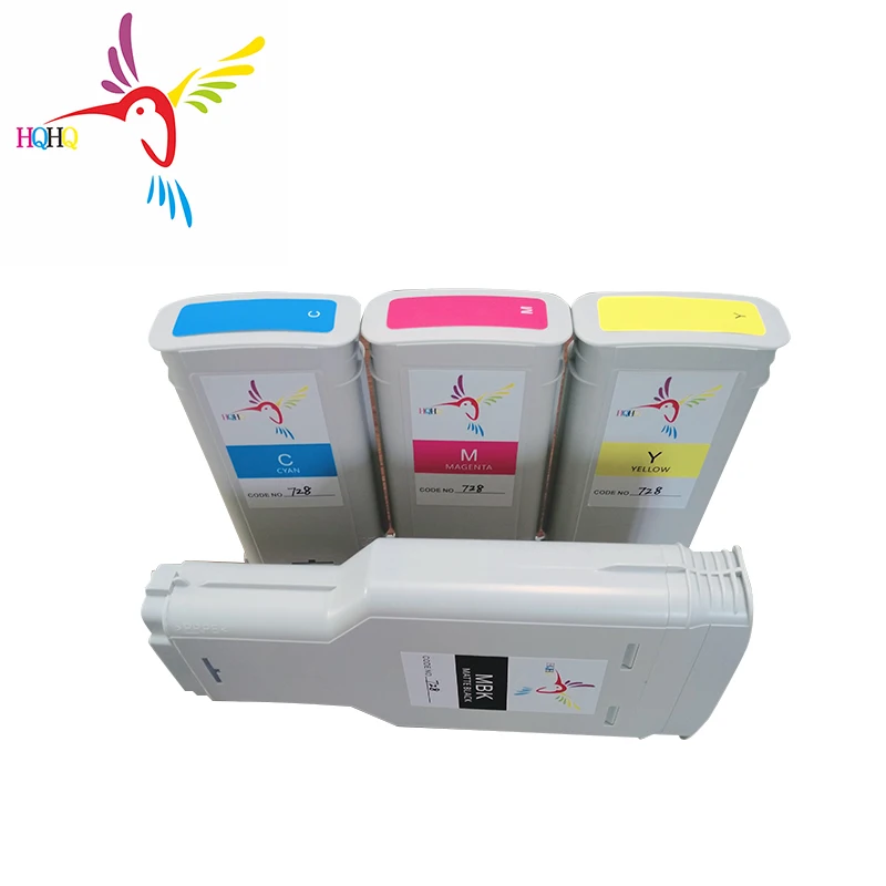 

HQHQ 100% compatible 728 ink cartridge full with Pigment ink For HP T730 T830 Printer 728 pigment ink cartridge for hp t730