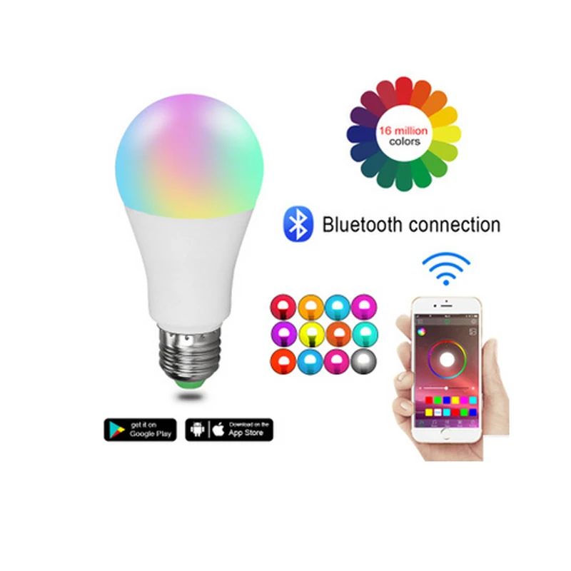 Умная Bluetooth сетчатая лампа с управлением звуком Музыка RGBW цветной светодиодный