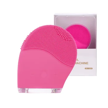 

Silicone Sonic Facial Brush Deep Cleaning Pore Cleaner Skin Exfoliator Face Wash Machine Massager Skin Blackhead Removeal Care
