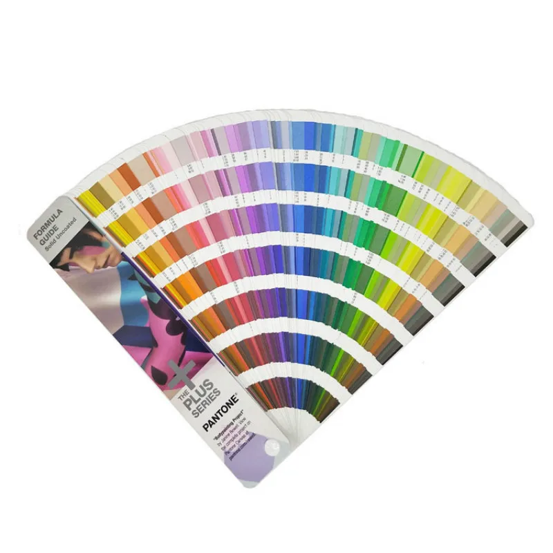 Однотонная формула серии Pantone Plus цветная направляющая затеняющая книга