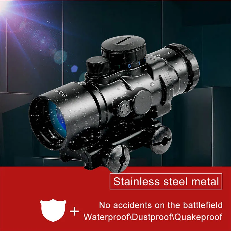 Тактический красный зеленый синий оптический прицел Bestsight 3.5X30 для охоты с