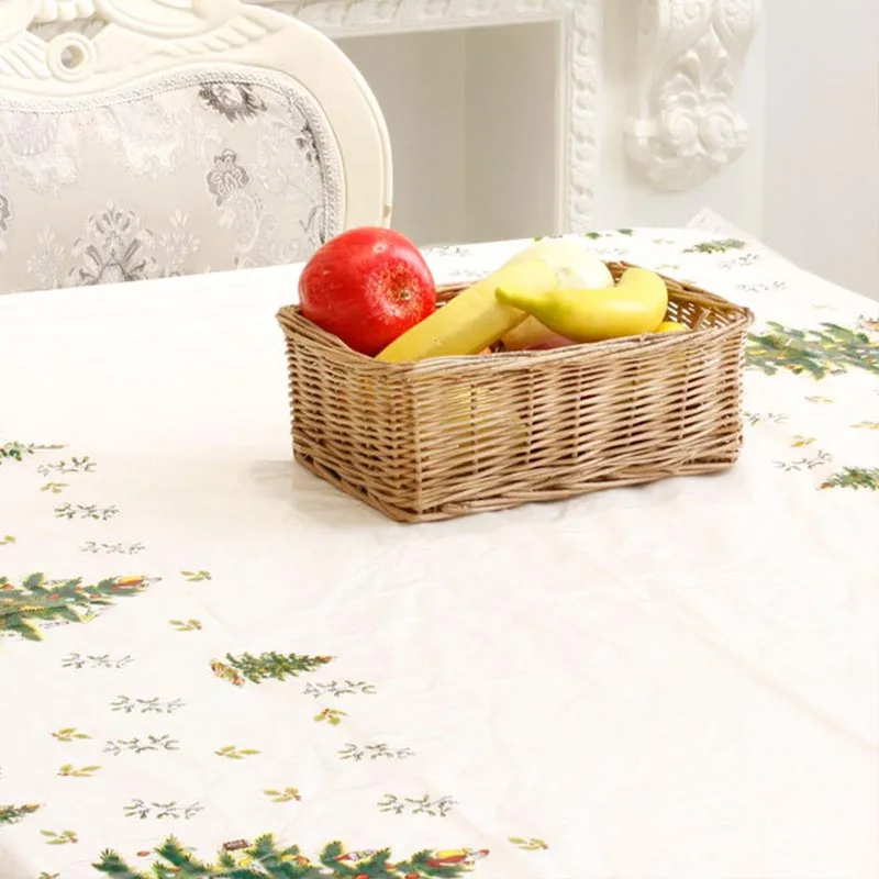 Christmas Printed Tablecloth Desktop Cartoon PVC Christmas DIY Disposable Tablecloth Decoration