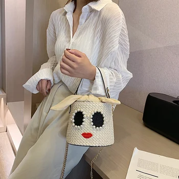 

Cute Small Bucket Bags for Women Summer Crossbody Bags Lady Travel Purses and Handbags Female Shoulder Bag