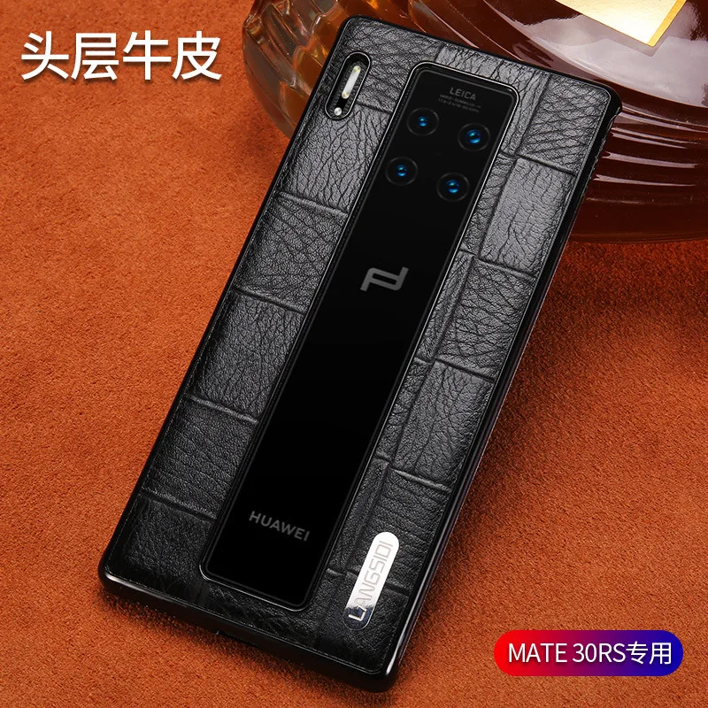 Для Huawei мат 30 Rs Натуральная кожа флип раскладный кожаный чехол для Mate 30rs защитный