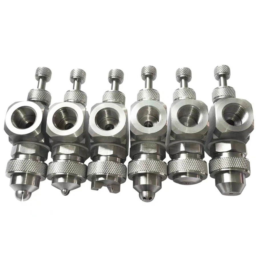 

Adjustable Air Atomizing Nozzle,304SS Water Air Mixing Nozzle