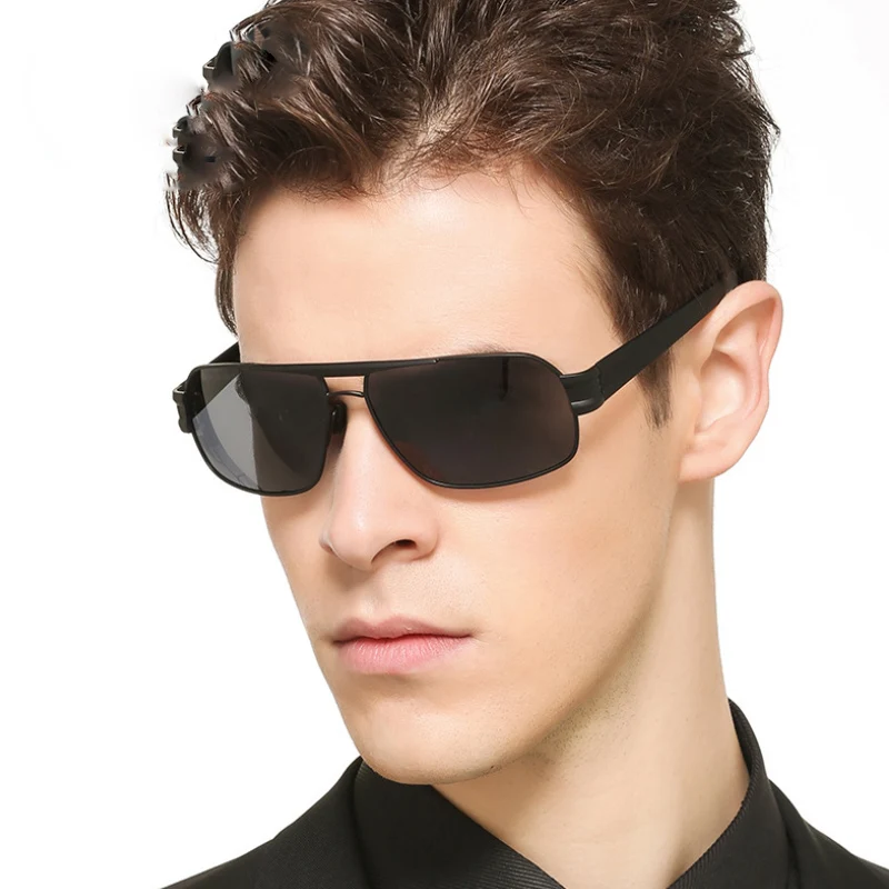 Солнцезащитные очки DIDI квадратные поляризационные мужские Роскошные брендовые