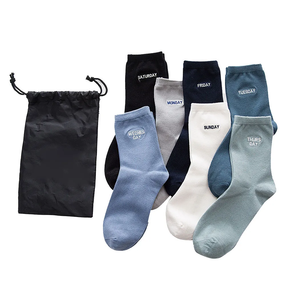 Jaycosin носок 7 пар для женщин и мужчин зимний теплый носок для взрослых буквы хлопок calcetines забавные носки для женщин и мужчин носок