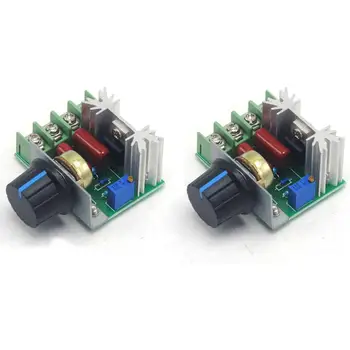 

2pcs 220V 2000W Speed Controller SCR Voltage Regulator Dimmer Thermostat