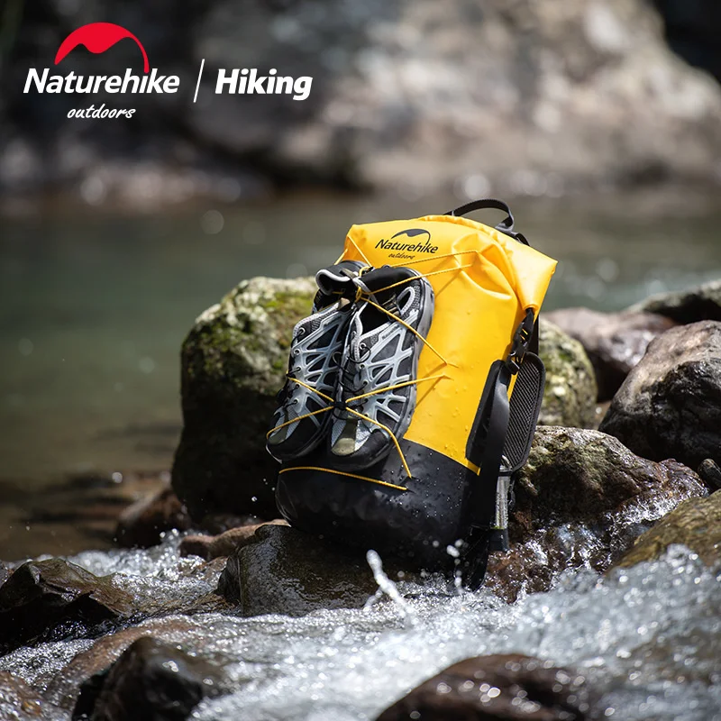 Naturehike 20L 30L 40L TPU Dry Wet Separation Waterproof Bag Outdoor Storage Bag Large Capacity Backpack Not Included Shoes waterproof dry bag