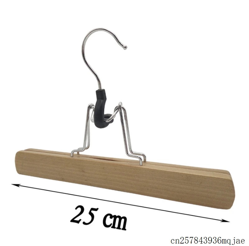 50pcs Non-slip Wooden Cloth Hangers Collection Wood Skirt Hangers