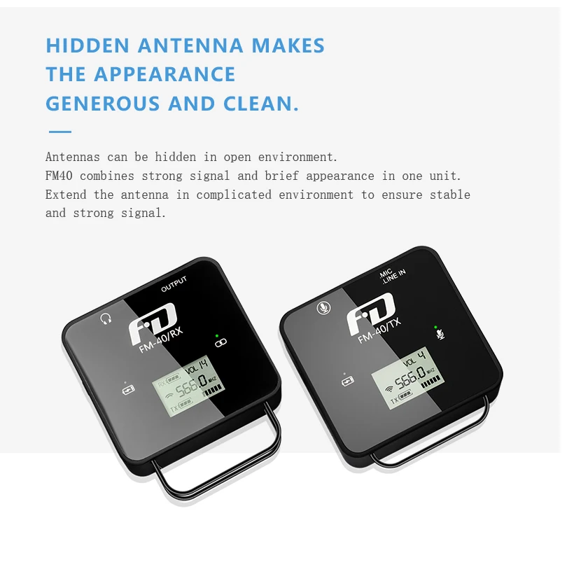 Feidu FM40 Portable mini UHF Wireless Professional
