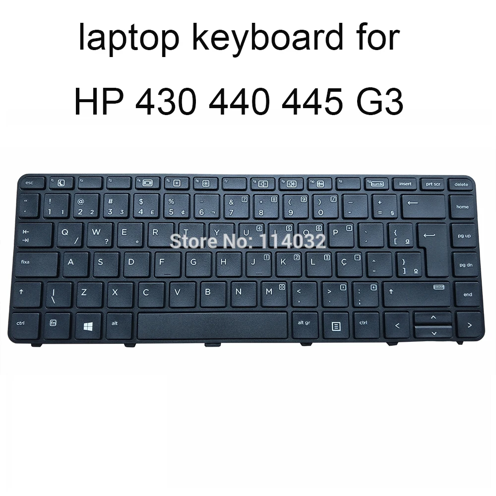 notebook keyboards for HP ProBook 430 G3 G4 440 445 446 640 G2 645 BR Brazilian black with frame Screw 80520-40A | Компьютеры и офис