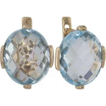 

Aloris earrings with 2 Topaz in red gold