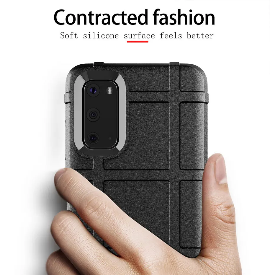 Для samsung Galaxy A70S A50S A40S A30S A20S A10S чехол прочная Защита задняя крышка резиновый