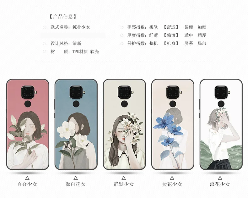 6,2" Coque корпус телефона Fundas для Huawei Nova 5i Pro Чехол Nova5iPro SPN-AL00 Мягкий Силиконовый ТПУ чехол для телефона Nova5i Pro защитные чехлы