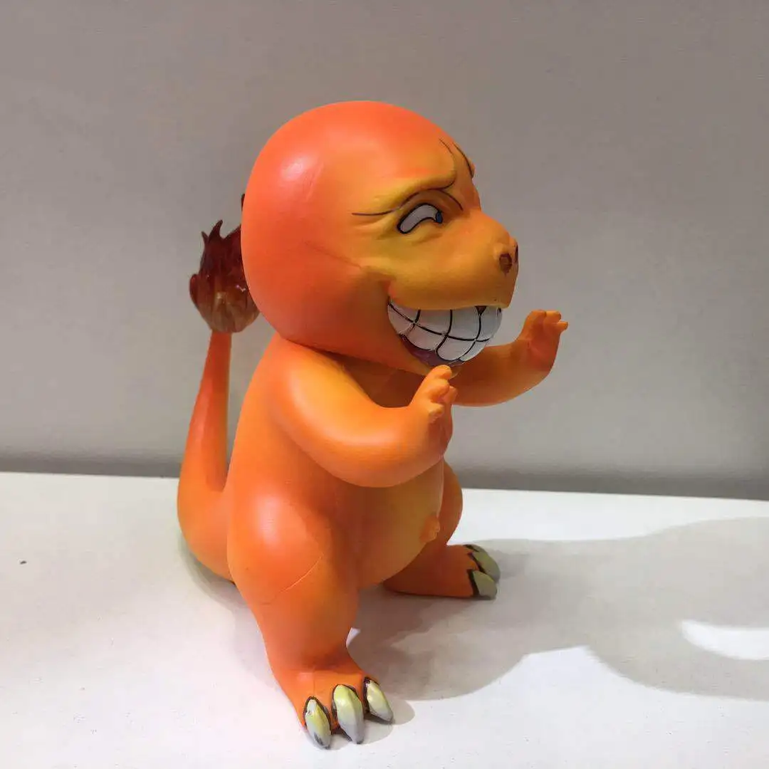 Donghong Anime Douyin Celebrity Style Pokemon GK Wretched Expression Bulbasaur Squirtle Small Fire Dragon Garage Kit