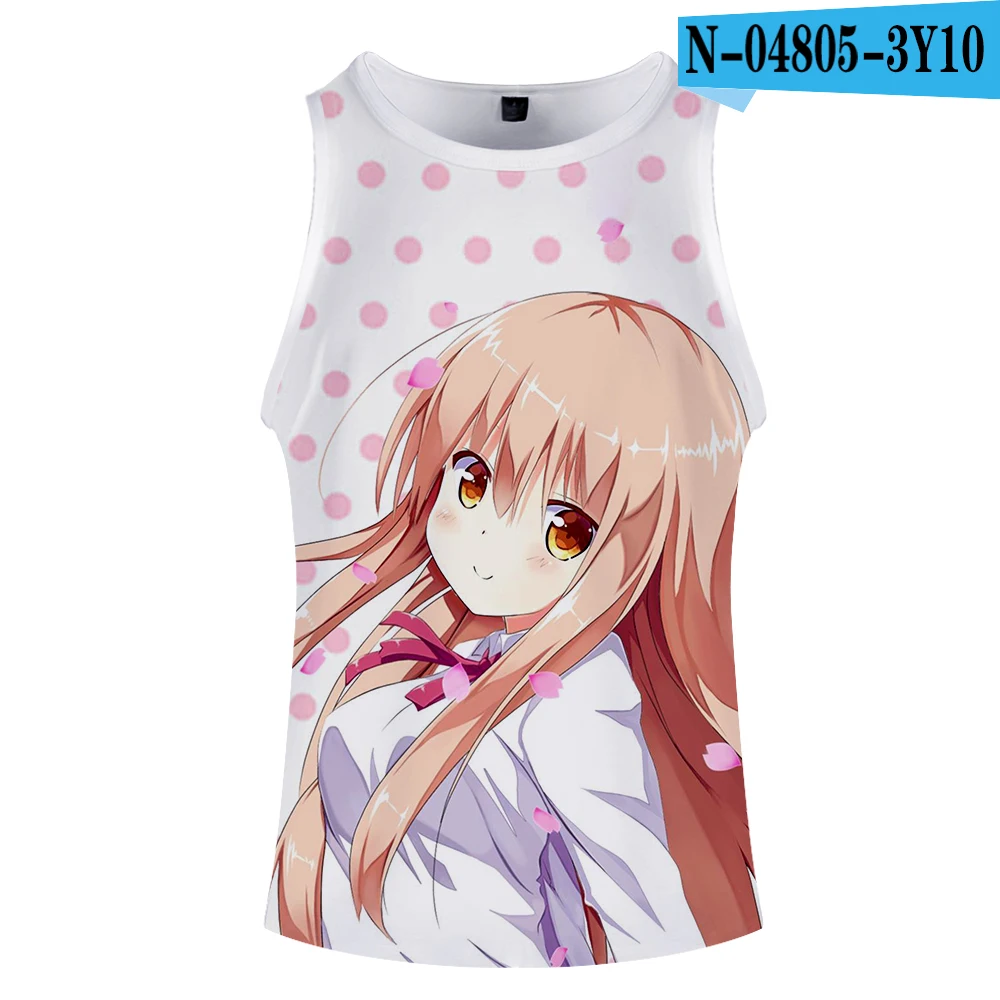 Himouto! Umaru-chan стиль мода лето безрукавные Топы unning Печать Новинка Топ Роскошный Harajuku Hokage - Цвет: 9