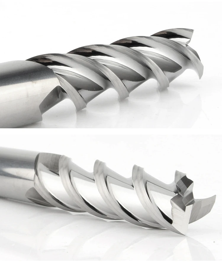3 Flute Carbide Milling Cutter Tungsten End Mill CNC Tool 1 to 20mm HRC55 for Aluminum Fiberglass Acrylic Wood Copper Plastic milling cutter