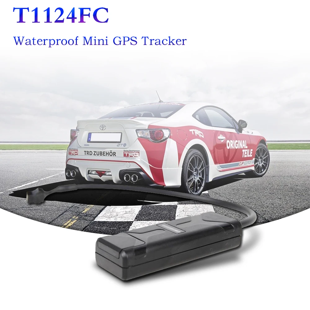 T1124FC gps слежения за транспортными средствами, украшенное мозаикой из драгоценных камней, 12 V-24 V ACC обнаружения вырезать масло для автомобиля Встроенный контроллер движения gps локатор добавить IPX7 воды-доказательство Функция