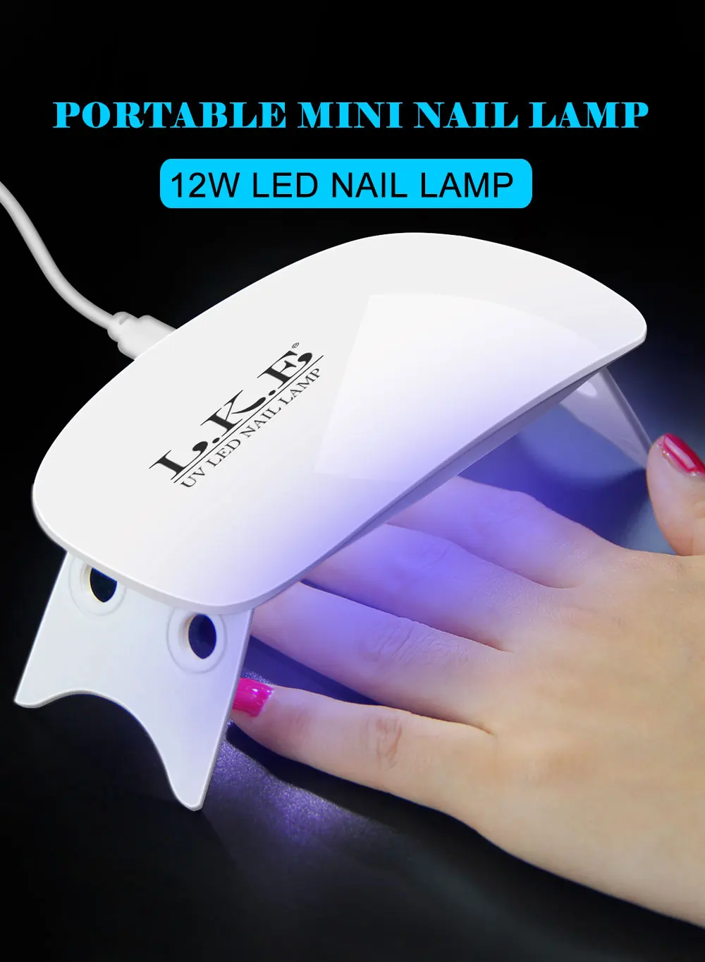 Conduziu a Lâmpada Secador de Unha Inteligente de Cura Solar Profissional Todos Gel Polonês Não-prejudicial Rápido Lâmpada Unha Seca Arte Máquina Ike Usb 36w uv Luz 10 Secadores de unhas