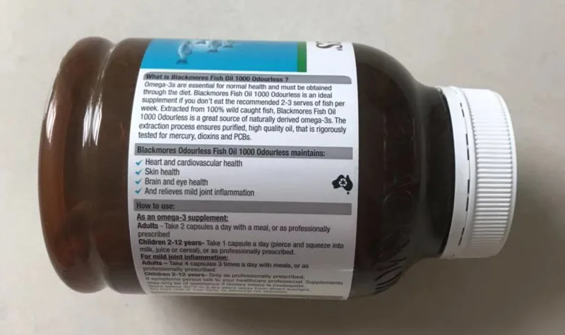 Блэкмурс рыбьего жира 1000 без запаха естественный источник omega-3 400 шт
