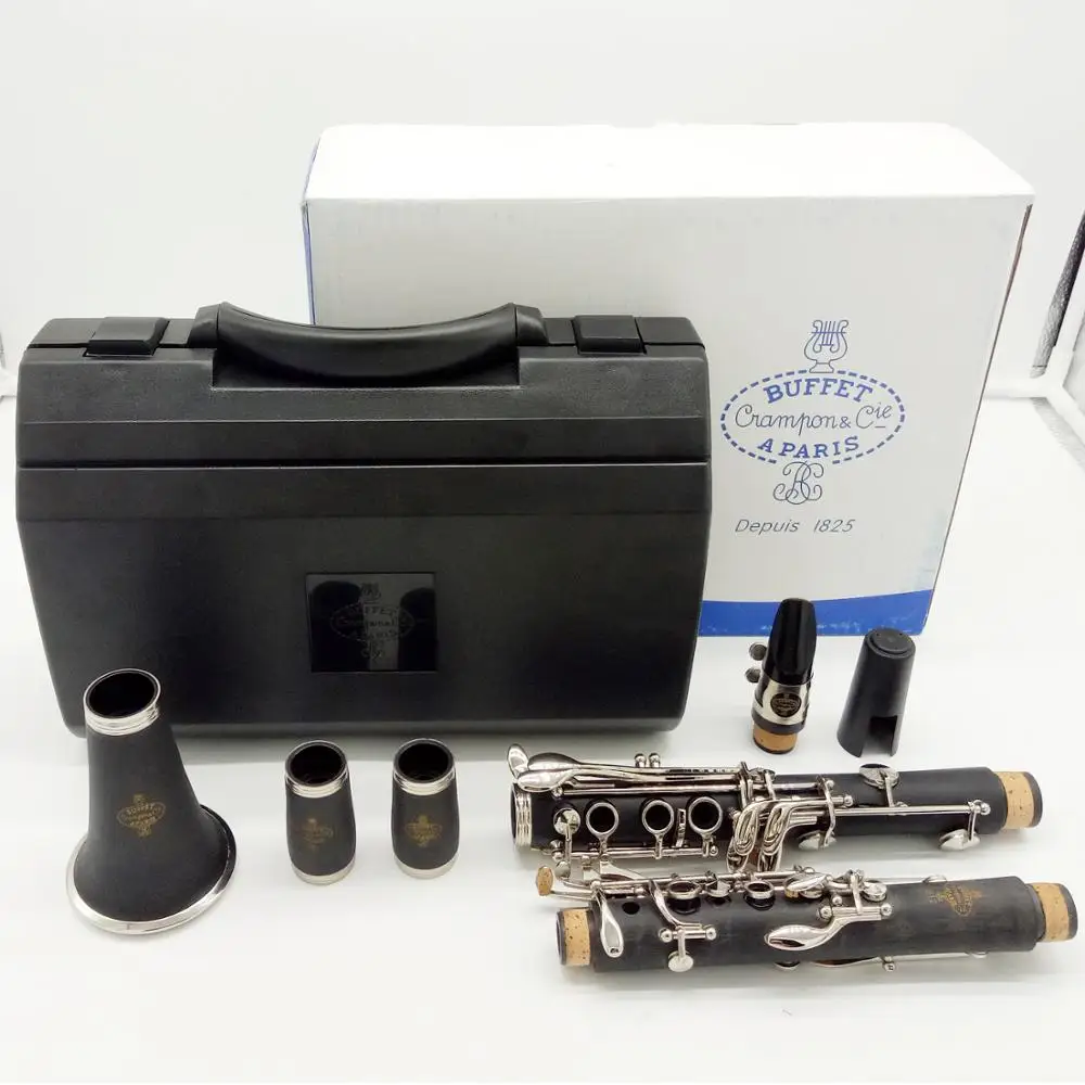 

Music Fancier Club Bakelite Bb Clarinets B12 Professional Clarinet Silver Plated Keys 17 Keys With Case Mouthpiec