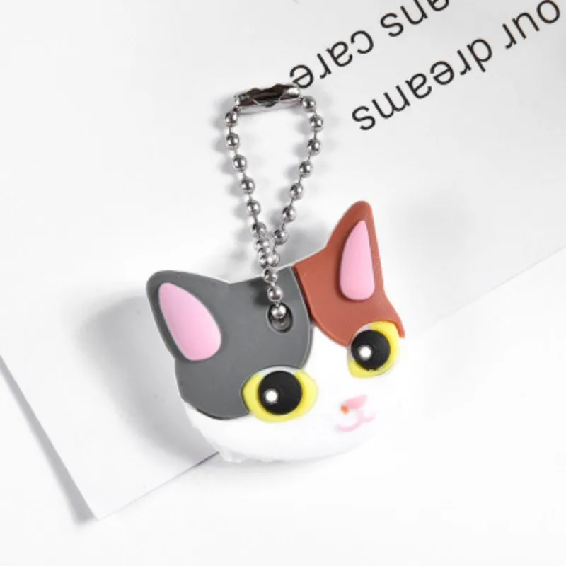 1 шт. Мультяшные брелоки животные милая собака чехол для ключей