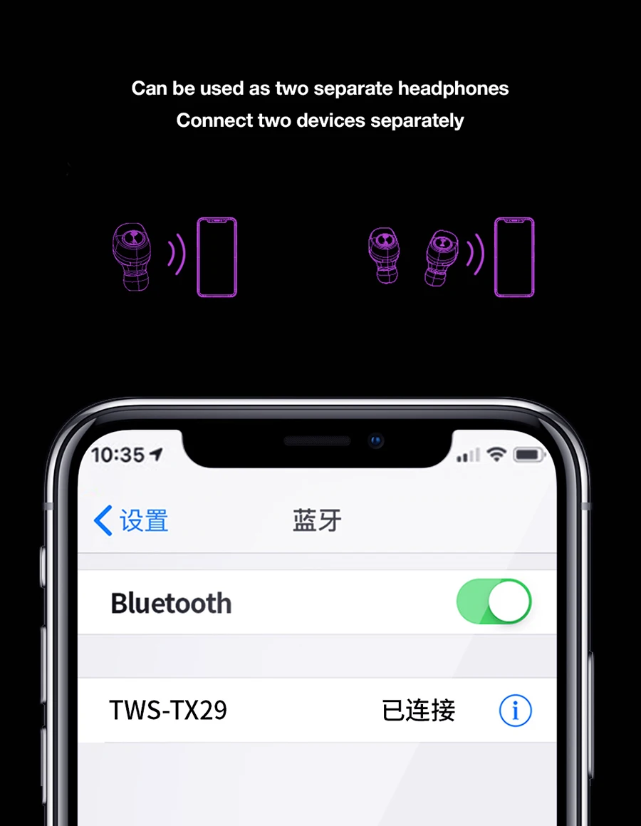 X29 Bluetooth гарнитура 5,0 водонепроницаемые спортивные наушники Беспроводная гарнитура 8D стерео гарнитура с 700 мАч зарядным устройством бинауральный микрофон