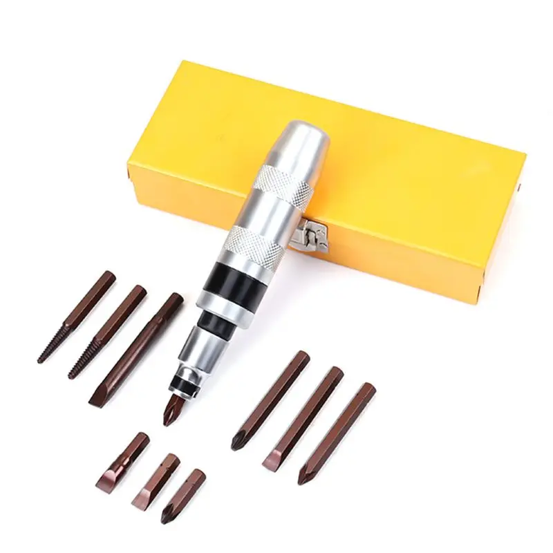 

12 Pcs Impact Screwdriver Set Industrial Grade Multifunctional Screwdriver Bits Screw Extractor For Repairing Driver Set