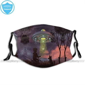 

Ufo Mouth Face Mask UFO Sighting Facial Mask Cool Kawai with 2 Filters for Adult