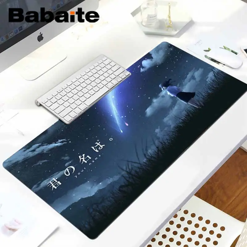 Babaite Лидер продаж мультфильм аниме ваше имя резиновая мышь прочный Настольный коврик для мыши ноутбука Игровые мыши коврик для мыши