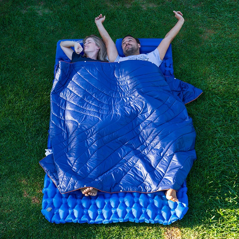 Hitopin Matelas De Camping Autogonflable Ultraléger Avec Pompe à Pied - Tapis De Couchage Gonflable Confortable 190x60cm Pour 1 Personne, Idéal Randonnée Tente Voyage