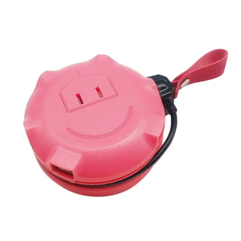Все в одном Международный адаптер питания зарядное устройство 2.4A 2USB 4 гнезда UK EU - Цвет: Pink