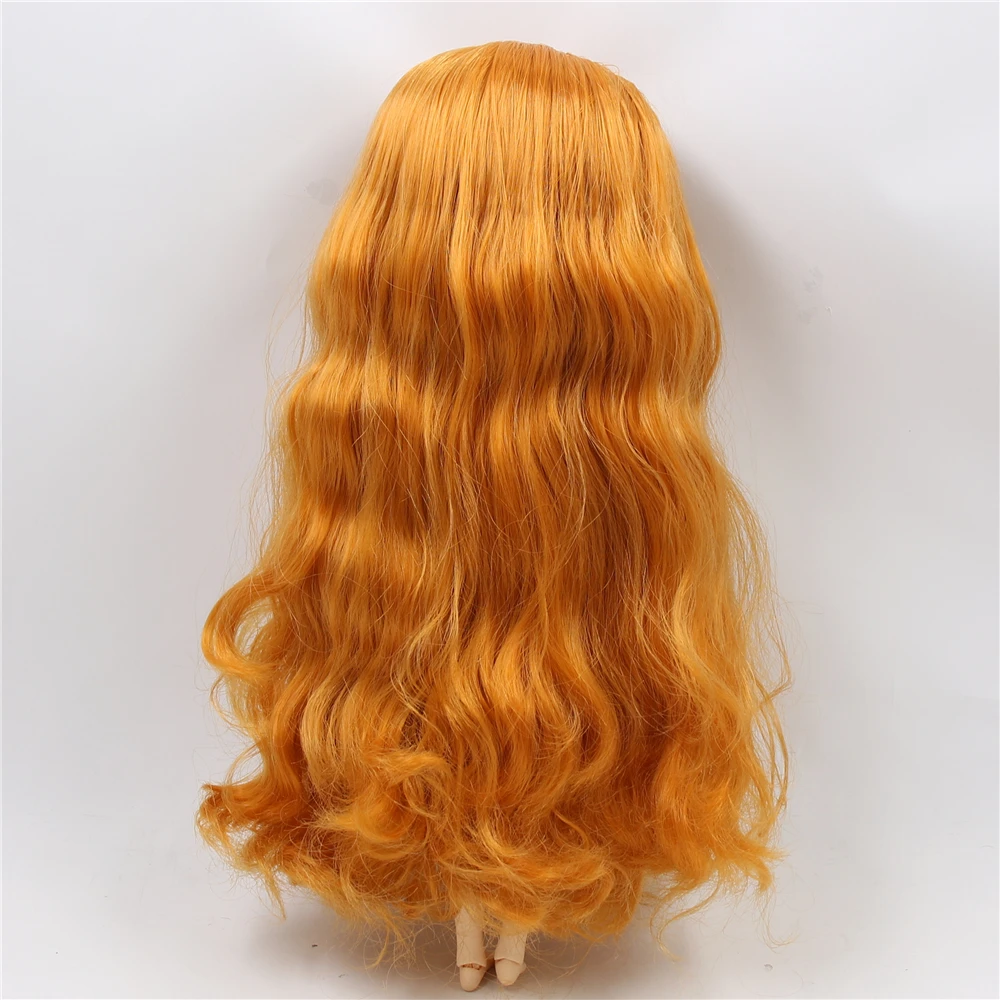 DBS blyth doll icy RBL scalp wigs orange hair straight hair short hair DIY anime wig for custom doll