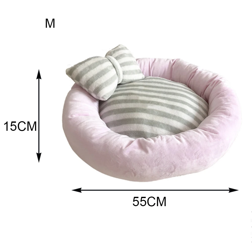 Зимняя кровать для домашних животных, для глубокого сна, кошачье гнездо, теплая кровать, супер мягкая собачья кровать, корзина, домик для кошек, можно мыть, съемный коврик для подушки