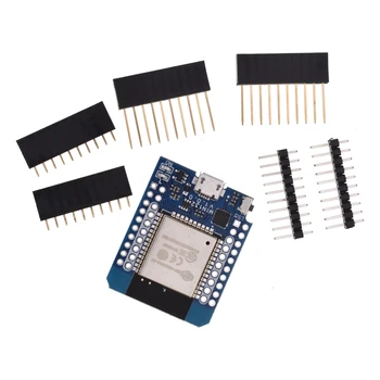 

TTGO For Wemos MINI D1 ESP32 WiFi + Bluetooth For Wemos D1 Mini Esp8266 CP2104 Module With Pins diy electronics