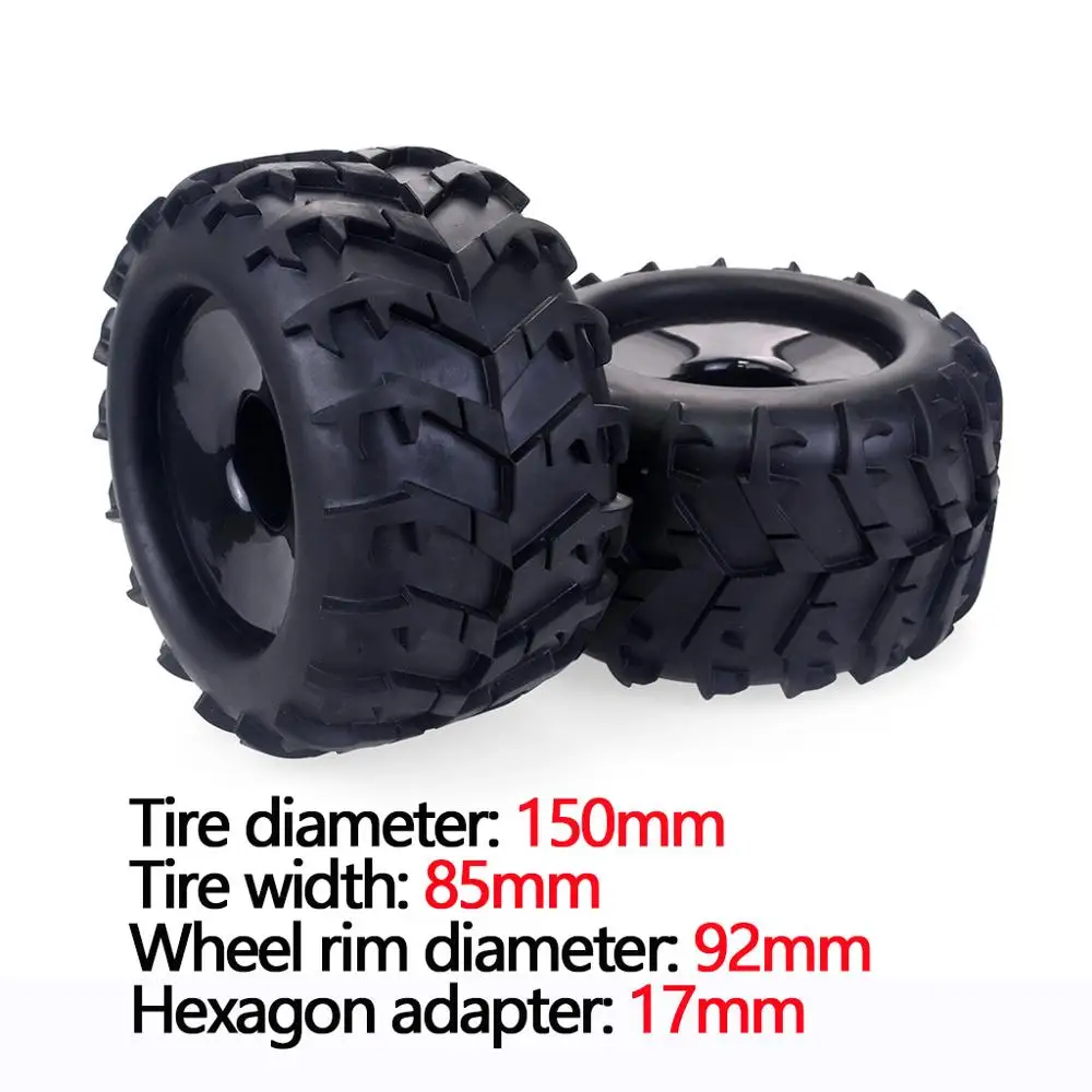 17 мм хаб шестигранные шины для колес для Redcat Hsp Kyosho Hobao Hongnor Team Losi GM DHK HPI 1/8 Truggy монстр-Трак Truggy