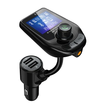 

Hot D4 Blue tooth Handsfree Fm Transmitter Car Kit Wireless LCD Mp3 Player Modulator Radio Adapter USB TF Charger Flash Receive