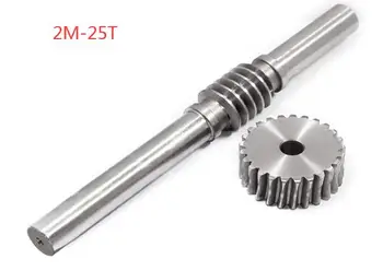 

Outer diameter:56mm 2M-25Teeths Inner Hole:12mm Reducer Worm Gear Worm Large Transmission Ratio 45# Steel Turbine Worm