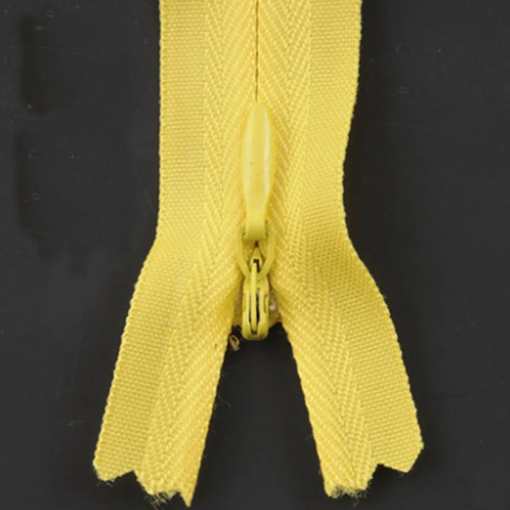 Tender yellow 10 шт./пакет 28 см; большие размеры 35-40 см, 45 см 50 см 55 60 СМ № 3 Длинные невидимых застежек-молний DIY нейлон катушки молнии для шитья одежды аксессуар - Цвет: Tender yellow