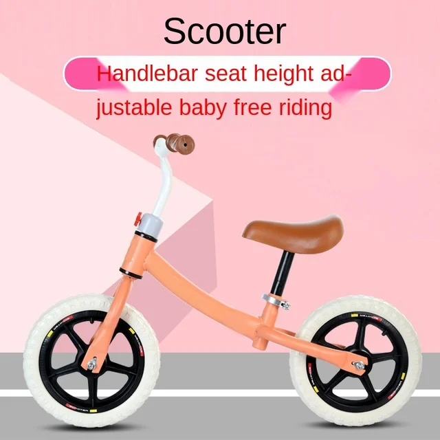 LazyChild Colorful Kids Balance Bike Scooter No Pedals Height Adjustable Bicycle Riding Walking Learning Scooter 2021 New 5