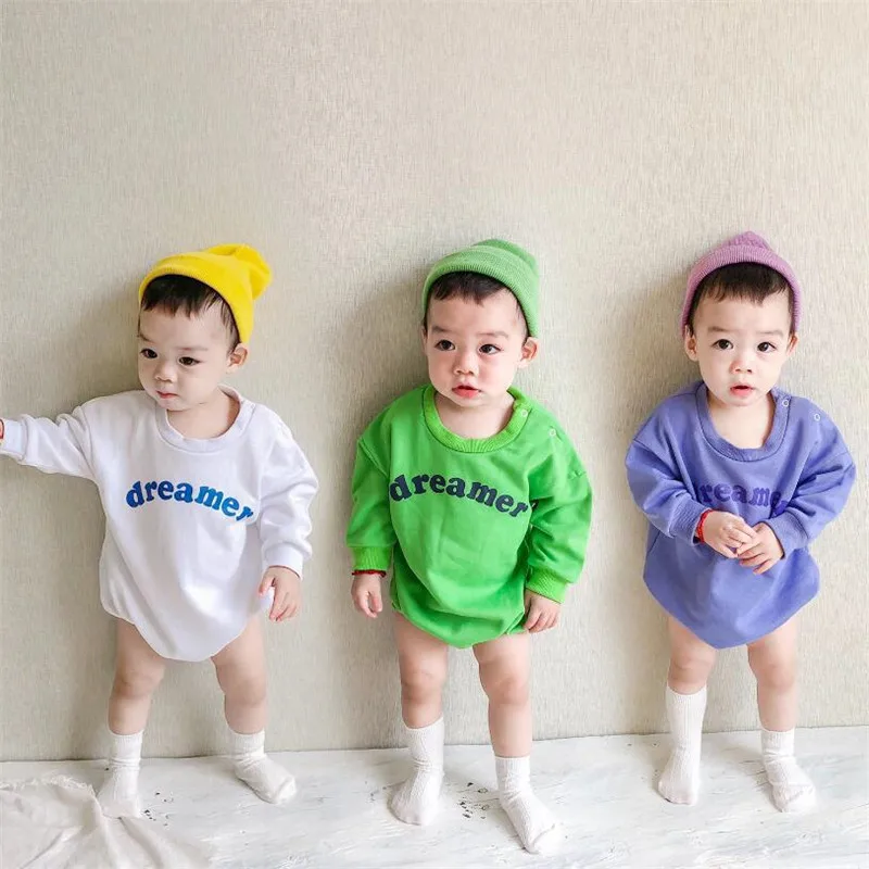 

chifuna New Arrival Spring Fall Letter Three Color Fashion Cotton Girls Clothing Jumpsuit For Girls Clothes Kids Shorts Romper