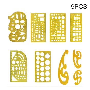 

Drafting Tools Measuring Ruler Shapes House Plan Interior Design Furniture Templates Stencil Symbol Durable For Architecture