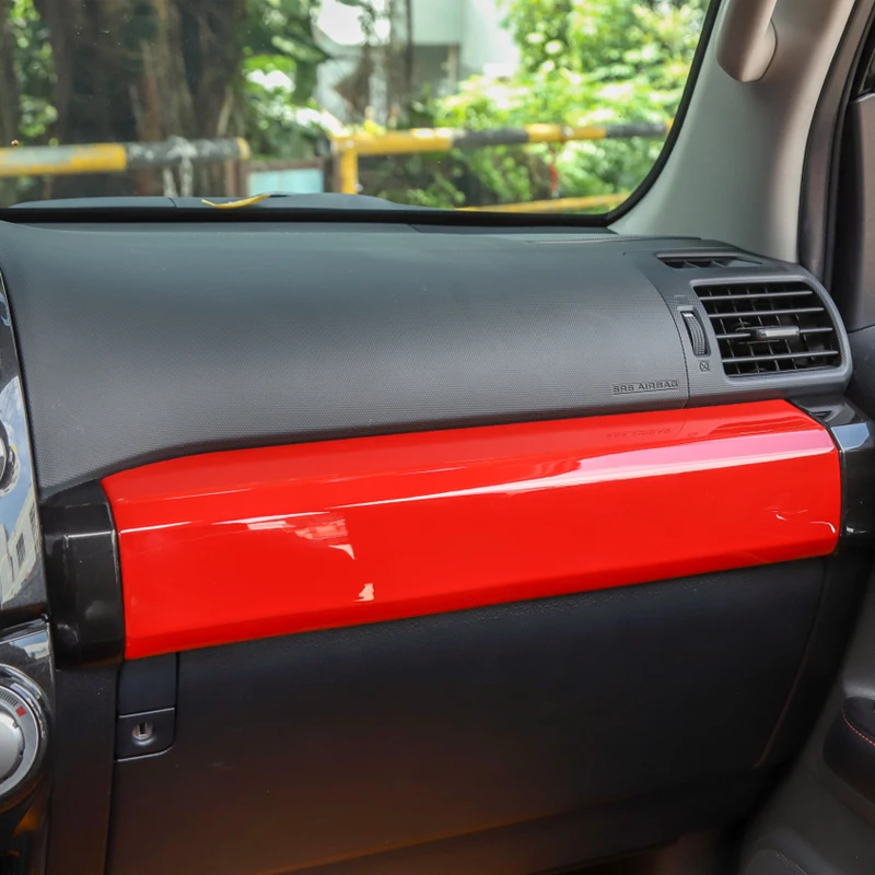 Для Toyota 4runner 2010- центральная консоль приборной панели отделкой полосы ABS оформительная крышка планки красного цвета