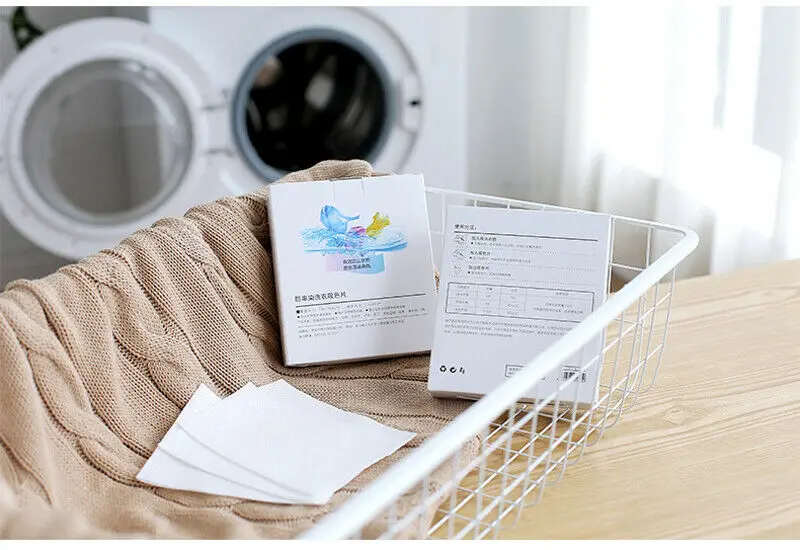 24pcs Washing Machine Use Mixed Dyeing Proof Color Absorption Sheet Anti Dyed Cloth Laundry Papers Color Catcher Grabber Cloth