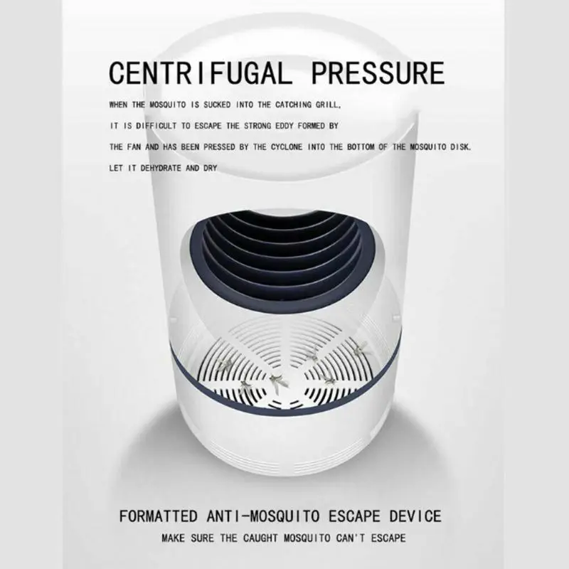 Upgraded USB Mosquito Killer Lamp, Electronic LED Light Insect Trap Pest Control with USB Power Adapter