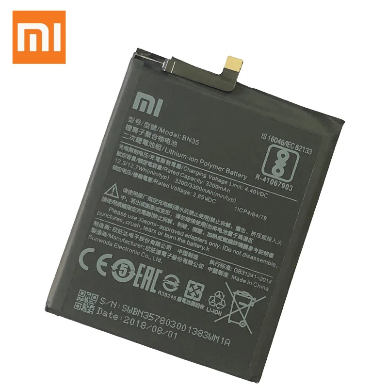 Redmi 5 аккумулятор BN35 3300 мАч для Xiaomi Redmi 5 5," высокое качество телефон замена BN35 батарея+ Инструменты